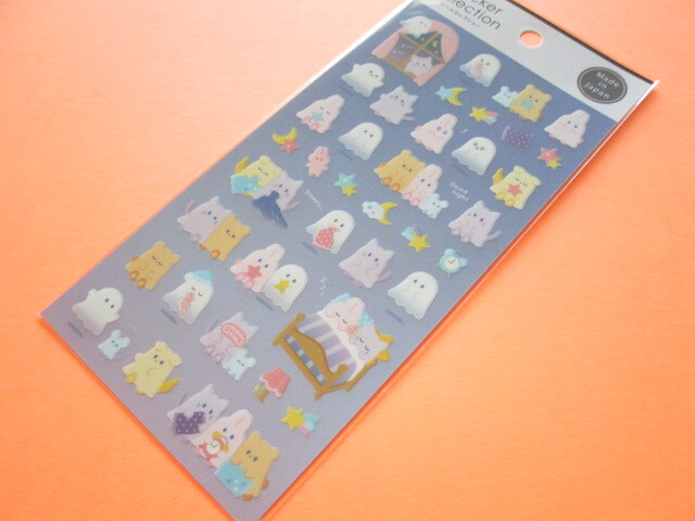 Photo1: Kawaii Cute Stickers Sheet Gaia *Animal Ghost (466667-1)