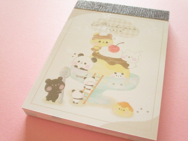 Photo1: Kawaii Cute Mini Memo Pad Mochi Mochi Panda Kamio Japan *Pudding (215614)