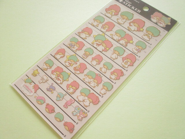 Photo1: Kawaii Cute 4 Size Stickers Sheet Sanrio *Little Twin Stars (303174)