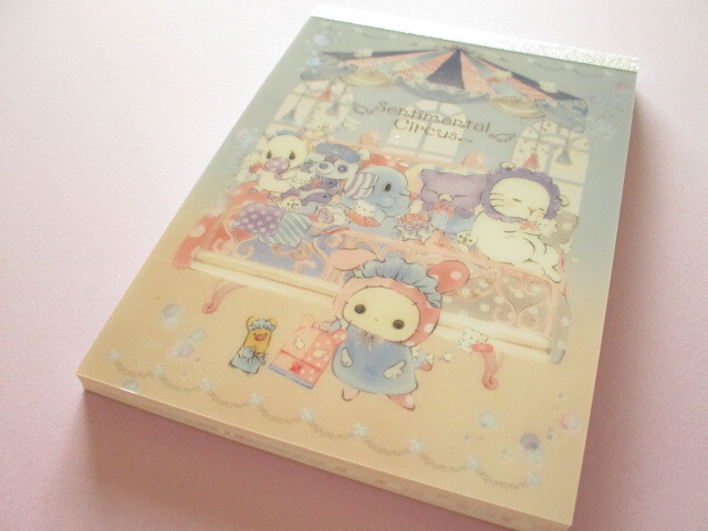 Photo1: Kawaii Cute Large Memo Pad Sentimental Circus San-x *Sky Blue Daydream (MH19902)