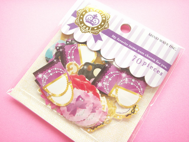 Photo1: Kawaii Cute Sticker Flakes Sack Favorite Princess Mind Wave (72572)
