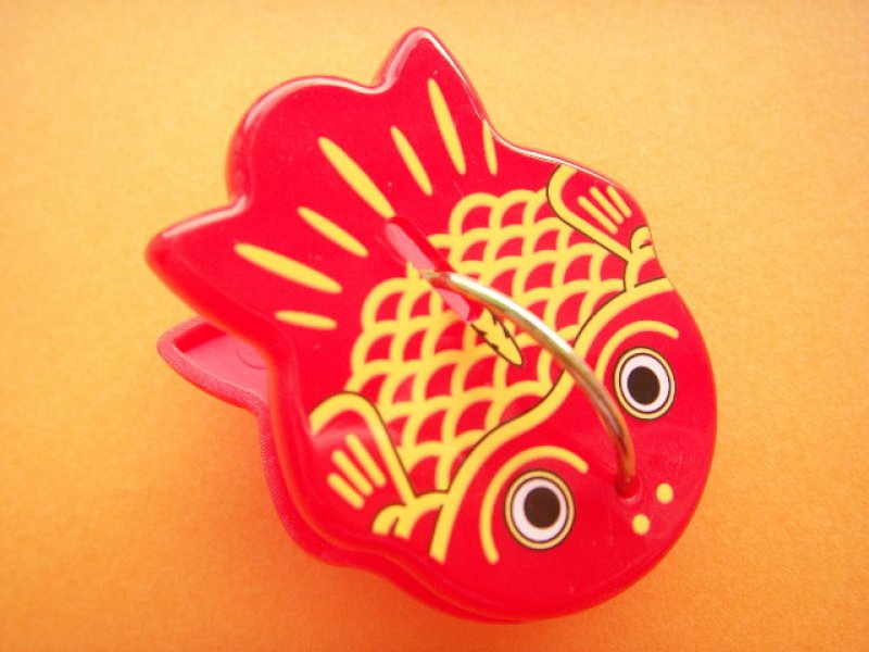 Photo2: Red Kingyo Goldfish Paperclip Stationery Novelty Goods