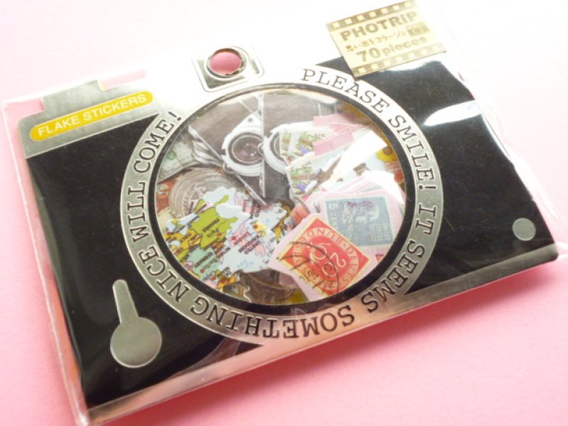 Photo1: Kawaii Cute PHOTRIP Sticker Flakes Sack Q-LiA *Travel (61281) (1)