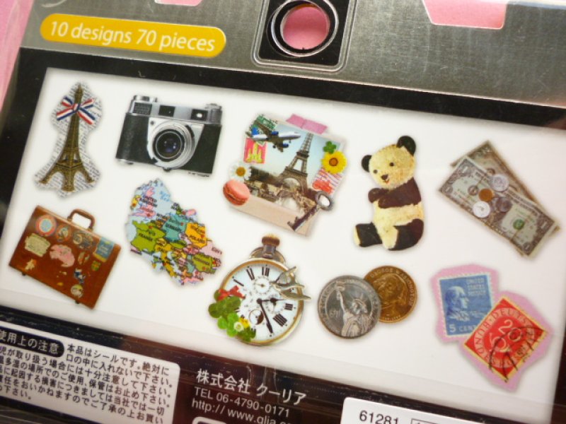 Photo2: Kawaii Cute PHOTRIP Sticker Flakes Sack Q-LiA *Travel (61281)