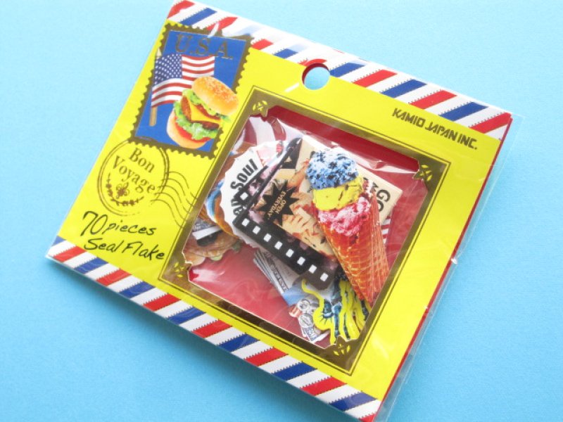 Photo1: Sticker Flakes Sack Bon Voyage Kamio Japan Scrapbooking *USA (44832) (1)