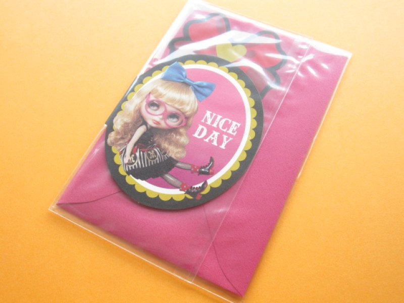 Photo1: Kawaii Cute Blythe Greeting Message Card *Margo Unique Girl  (1)