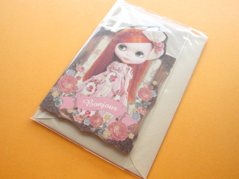 Photo1: Kawaii Cute Blythe Greeting Message Card *Bonjour  (1)