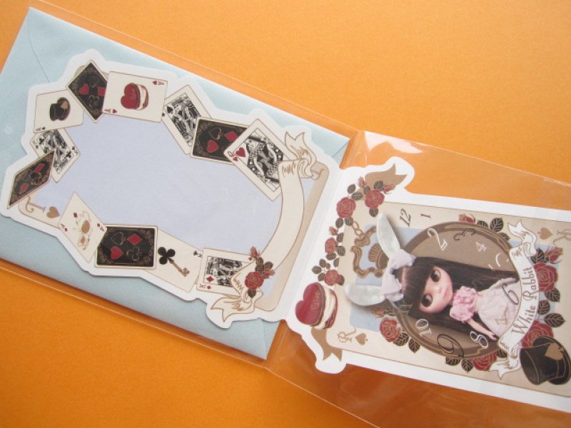 Photo2: Kawaii Cute Blythe Greeting Message Card *The Playing Cards