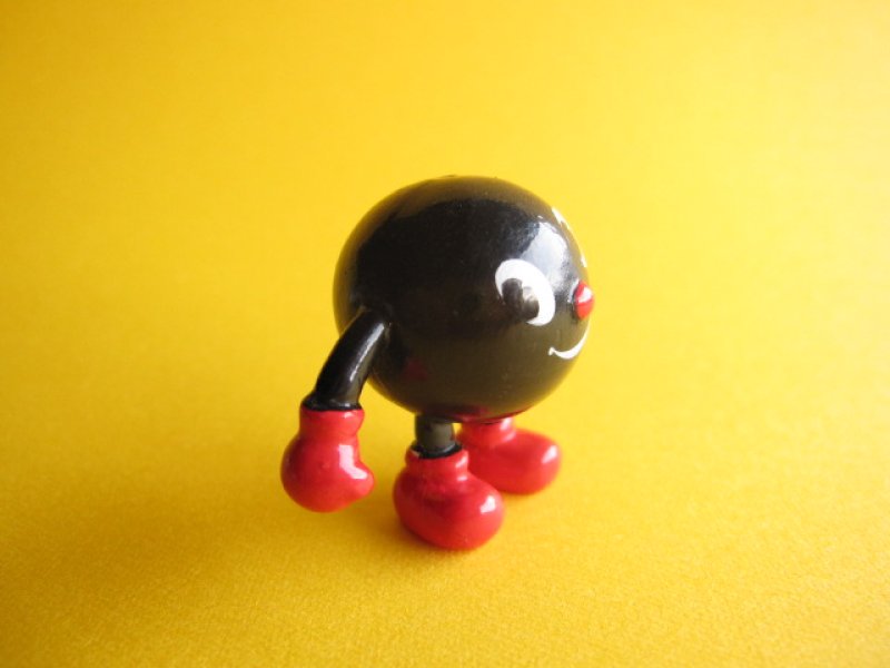 Photo2: Kawaii Cute Nikyoro Mini Figure Mascot Toy *Black