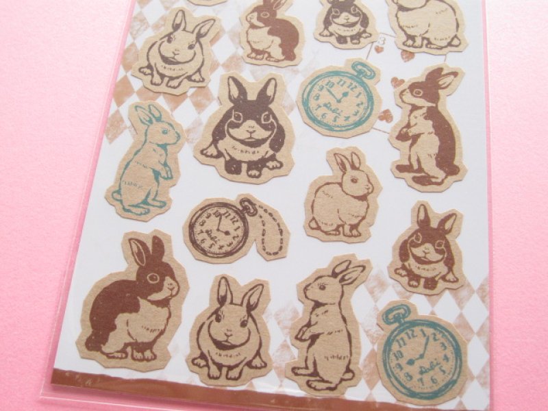 Photo2: Cute Rabbit/Bunny Sticker Sheet Mind Wave (75484)