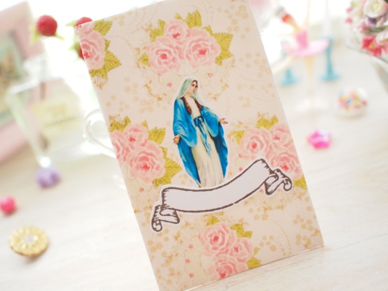 Photo2: Banner Wood Mounted Rubber Stamp From Cui