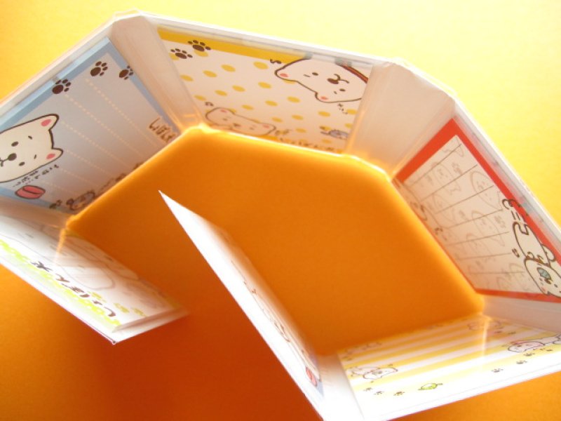 Photo3: Kawaii Cute Mini Memo Pad Set Crux *しょぼん犬 (01495)