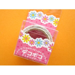Photo: Mini Masking Tape/Deco Tape Sticker DECOPOKO *Flower (MDT02-14)