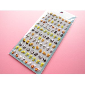 Photo: Kawaii Cute Puffy Stickers Sheet Crux *chima chima friends (05007)