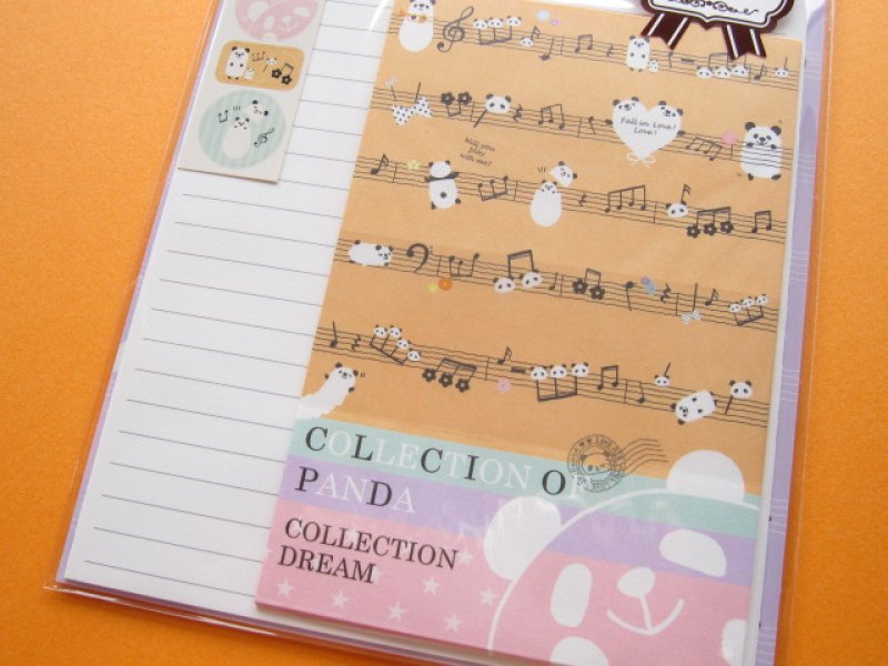 Photo2: Kawaii Cute Letter Set Crux *COLLECTION OF PANDA (08015)