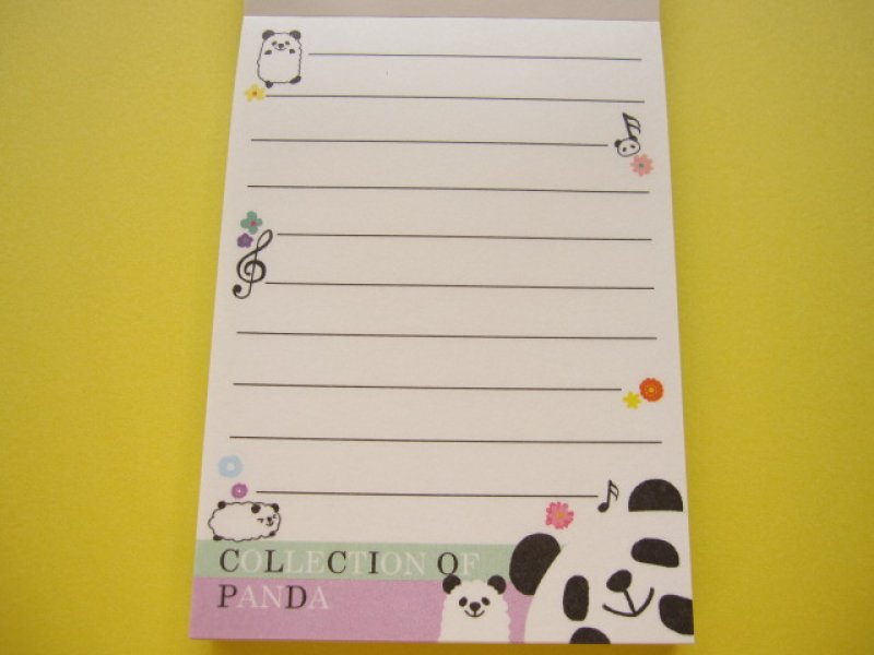Photo1: Kawaii Cute Mini Memo Pad Crux *COLLECTION OF PANDA (28712)