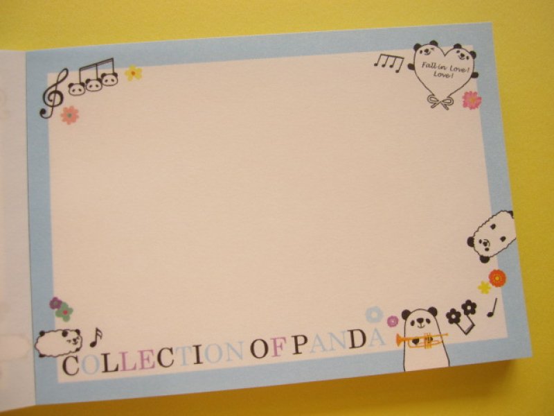 Photo2: Kawaii Cute Mini Memo Pad Crux *COLLECTION OF PANDA (28712)