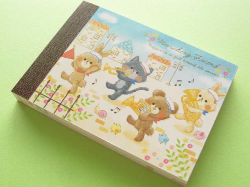 Photo1: Kawaii Cute Mini Memo Pad Crux *Marching Friend (01768) (1)