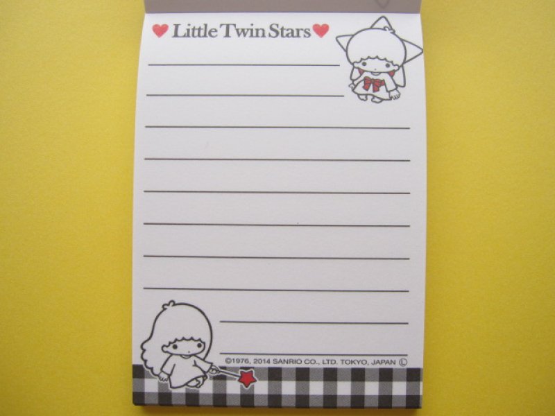 Photo2: Kawaii Cute Mini Memo Pad Sanrio Japan Exclusive *Little Twin Stars (11125)