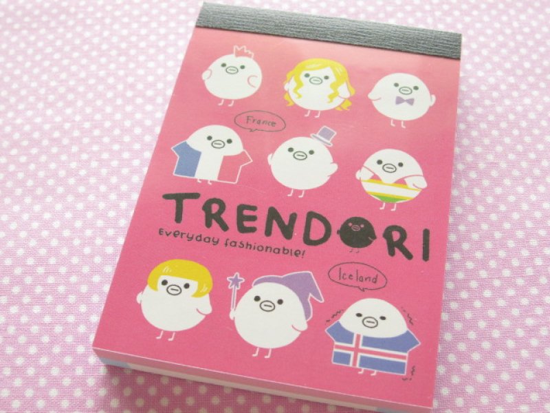 Photo1: Kawaii Cute Mini Memo Pad Crux *TRENDORI (01730) (1)
