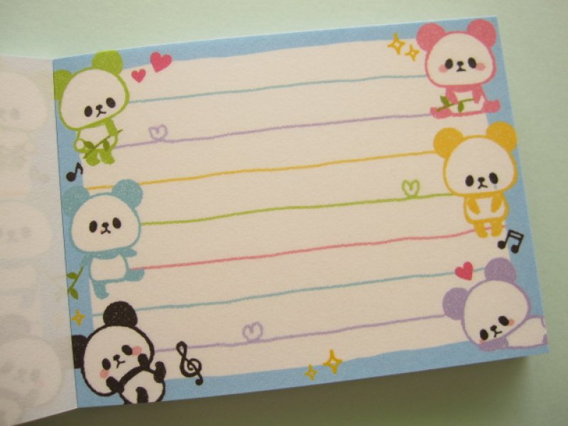 Photo2: Kawaii Cute Mini Memo Pad Kamio Japan *Pandanoko (37680)