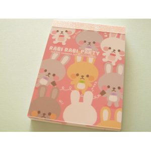 Photo: Kawaii Cute Mini Memo Pad Q-LiA *RABI RABI PARTY (90519) 
