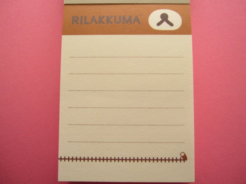 Photo1: Kawaii Cute Mini Memo Pad San-x *Rilakkuma (MM 25701)
