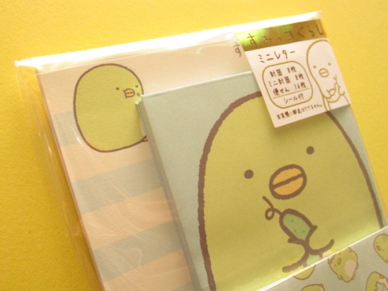 Photo1: Kawaii Cute Mini Letter Set San-x *Sumikkogurashi ぺんぎん (LH 49301)