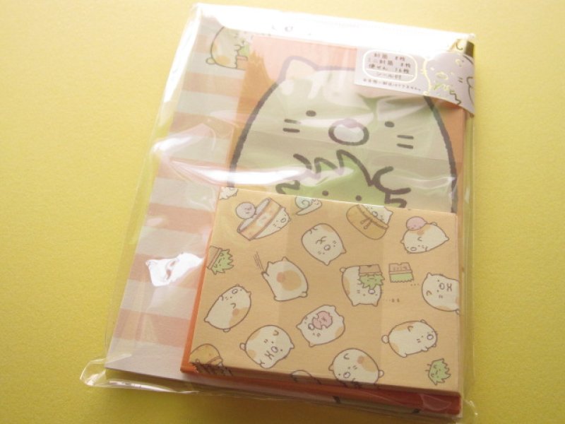Photo1: Kawaii Cute Mini Letter Set San-x *Sumikkogurashi ねこ (LH 49501) (1)