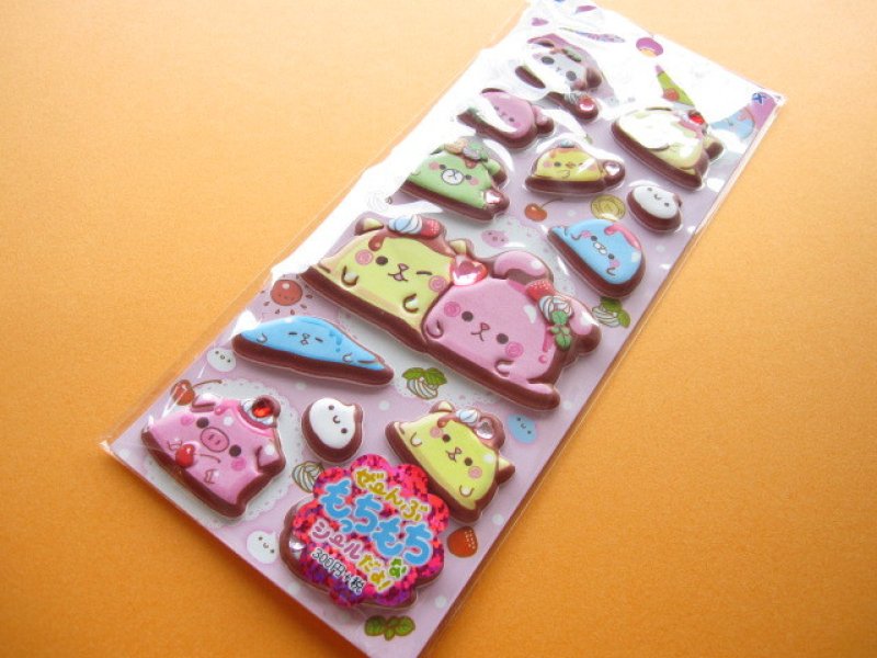 Photo1: Kawaii Cute Puffy Stickers Sheet Crux (05042) (1)