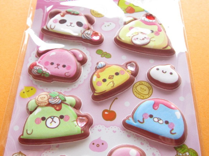 Photo1: Kawaii Cute Puffy Stickers Sheet Crux (05042)