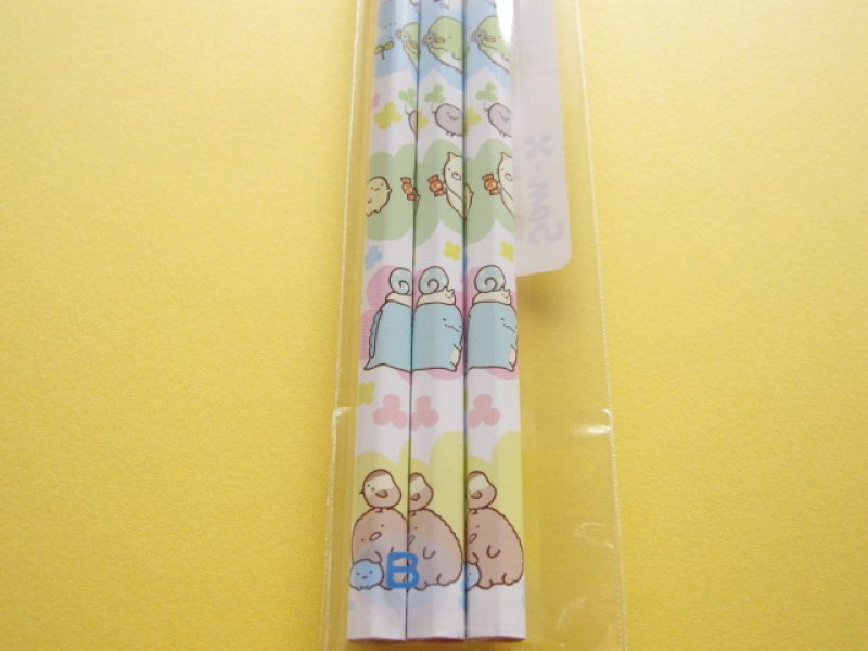 Photo2: 3 pcs Kawaii Cute Wooden Pencils Set San-x *Sumikkogurashi (PN85101)