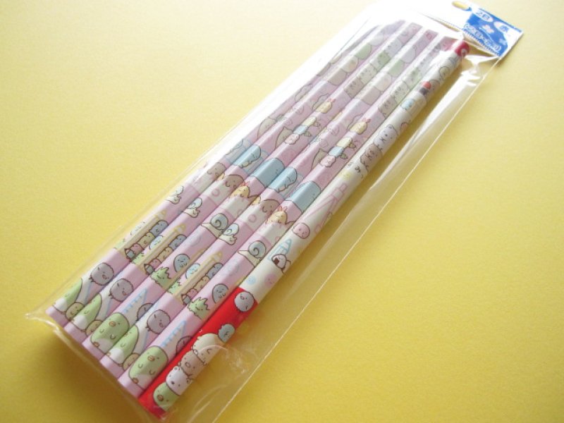 Photo1: 6 pcs Kawaii Cute Wooden Pencils Set San-x *Sumikkogurashi (PN85801) (1)