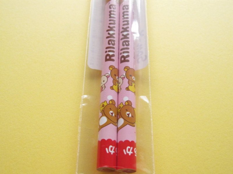 Photo2: 2 pcs Kawaii Cute Wooden Pencils Set San-x *Rilakkuma (PN86701)