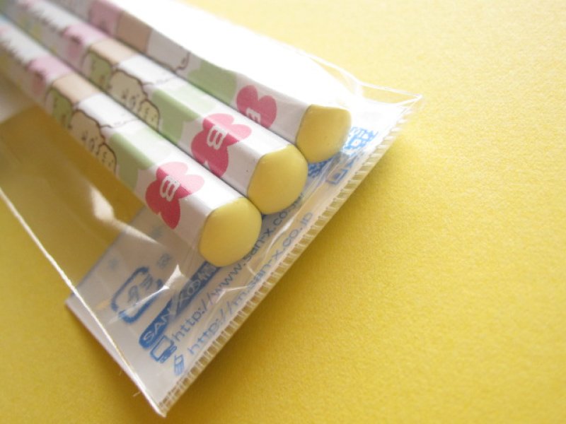 Photo3: 3 pcs Kawaii Cute Wooden Pencils Set San-x *Sumikkogurashi (PN85101)