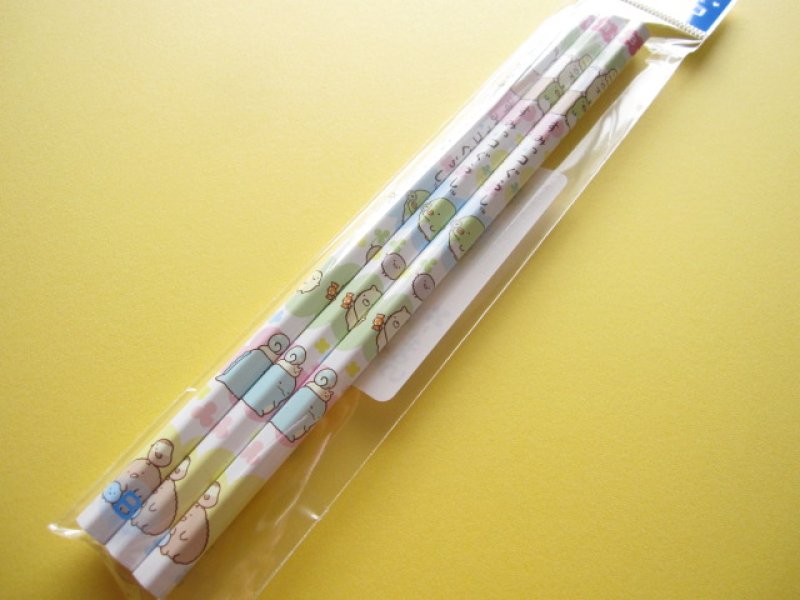 Photo1: 3 pcs Kawaii Cute Wooden Pencils Set San-x *Sumikkogurashi (PN85101) (1)