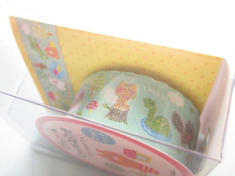 Photo2: Kawaii Cute Chima Chimaste Deco Tape Sticker Q-LiA *Chima Chima Forest (91279)