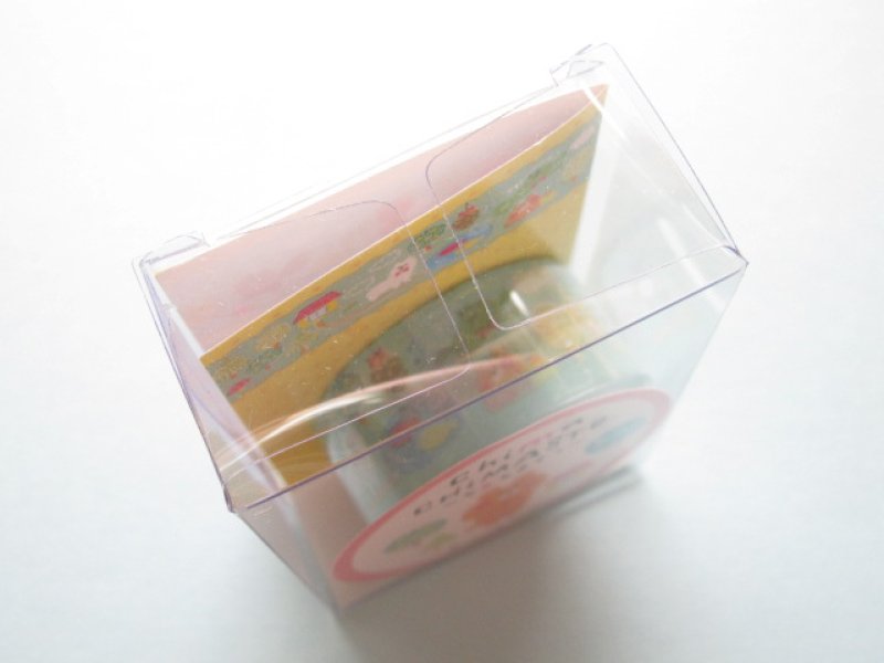 Photo1: Kawaii Cute Chima Chimaste Deco Tape Sticker Q-LiA *Chima Chima Forest (91279)