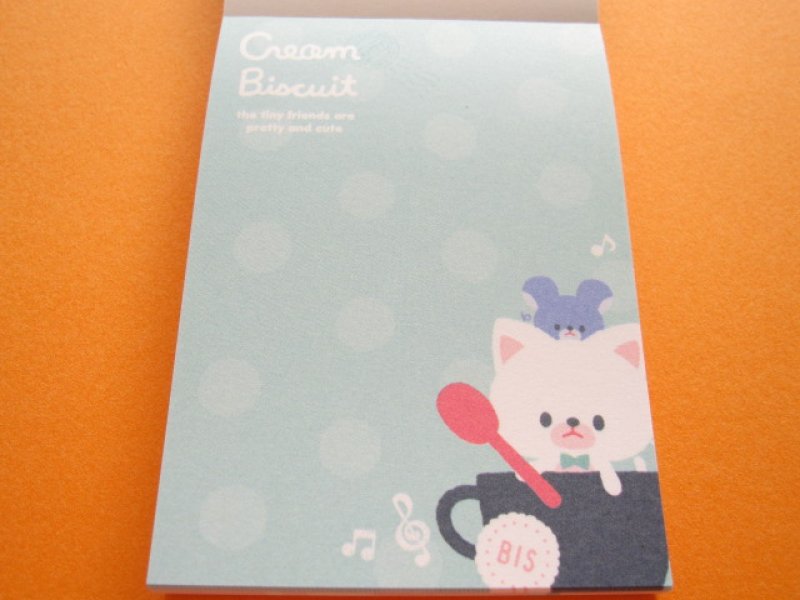 Photo1: Kawaii Cute Mini Memo Pad Q-LiA *Cream Biscuit (90710)
