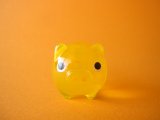 Photo: Cute Butachu Mini Piggy Acrylic Mascot Toy *Yellow