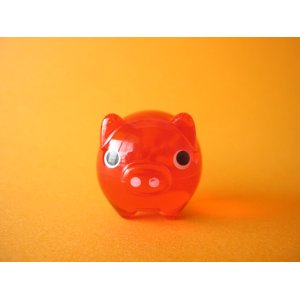 Photo: Cute Butachu Mini Piggy Acrylic Mascot Toy *Red