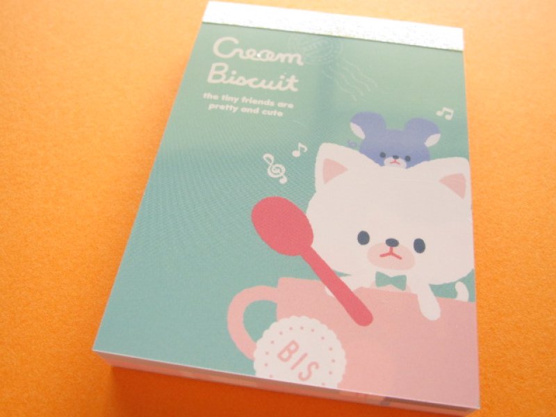Photo1: Kawaii Cute Mini Memo Pad Q-LiA *Cream Biscuit (90710)  (1)