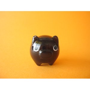 Photo: Cute Butachu Mini Piggy Acrylic Mascot Toy *Black