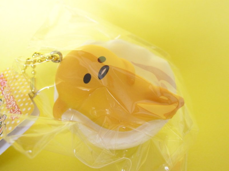 Photo1: Kawaii Cute Gudetama Squishy Keychain Charm Sanrio *あ〜あ・・・Phew...(NS0230-1)