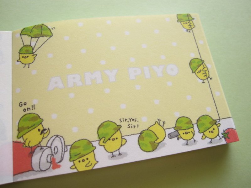 Photo1: Kawaii Cute Mini Memo Pad Crux *ARMY PIYO (08037)