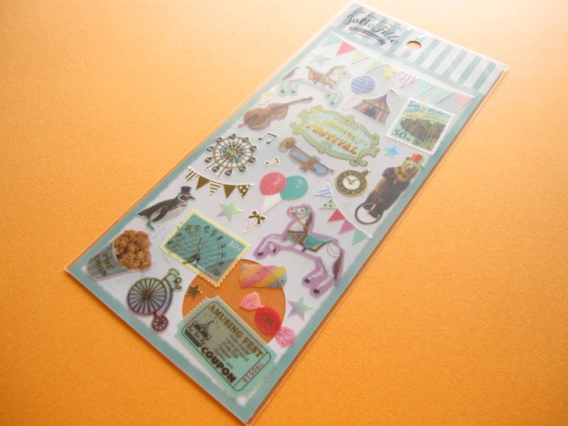 Photo1: Jolie Fille Sticker Sheet Mind Wave *ゆめみるブルー (77106) (1)