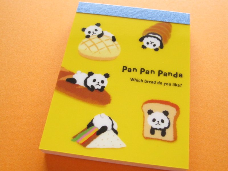 Photo1: Kawaii Cute Mini Memo Pad Mind Wave *Pan Pan Panda (39369) (1)