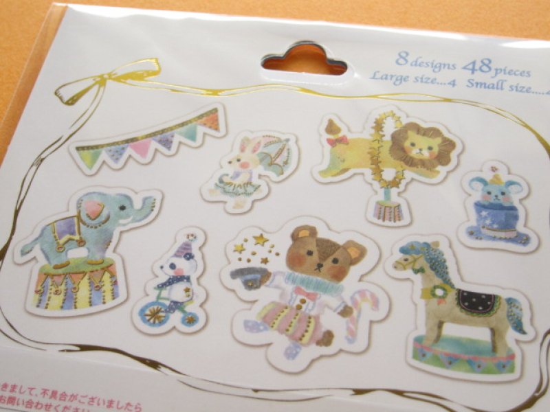 Photo2: JAMJELLY Sticker Flakes Sack Q-LiA *Circus (91547)