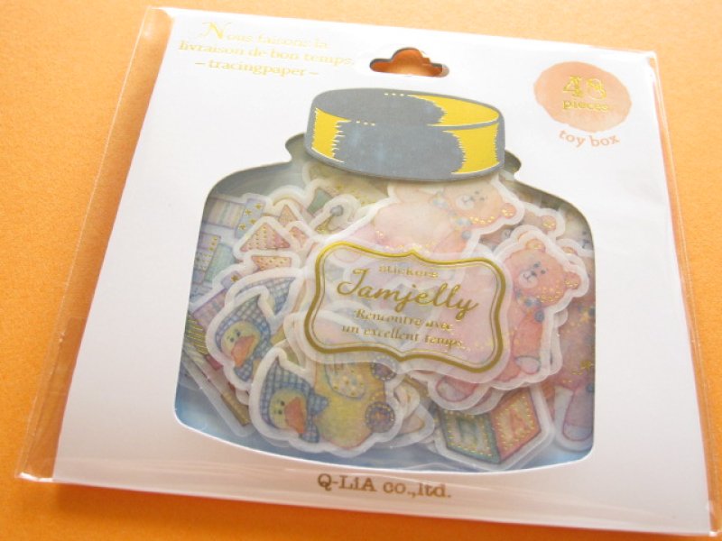 Photo1: JAMJELLY Sticker Flakes Sack Q-LiA *Toy Box (91548) (1)