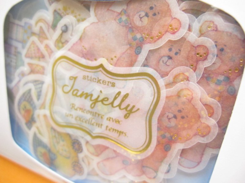 Photo1: JAMJELLY Sticker Flakes Sack Q-LiA *Toy Box (91548)